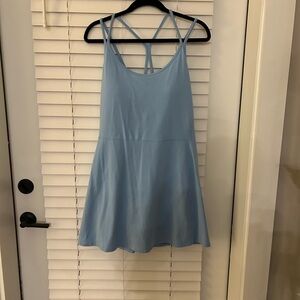 Light Blue Strappy Tennis Dress